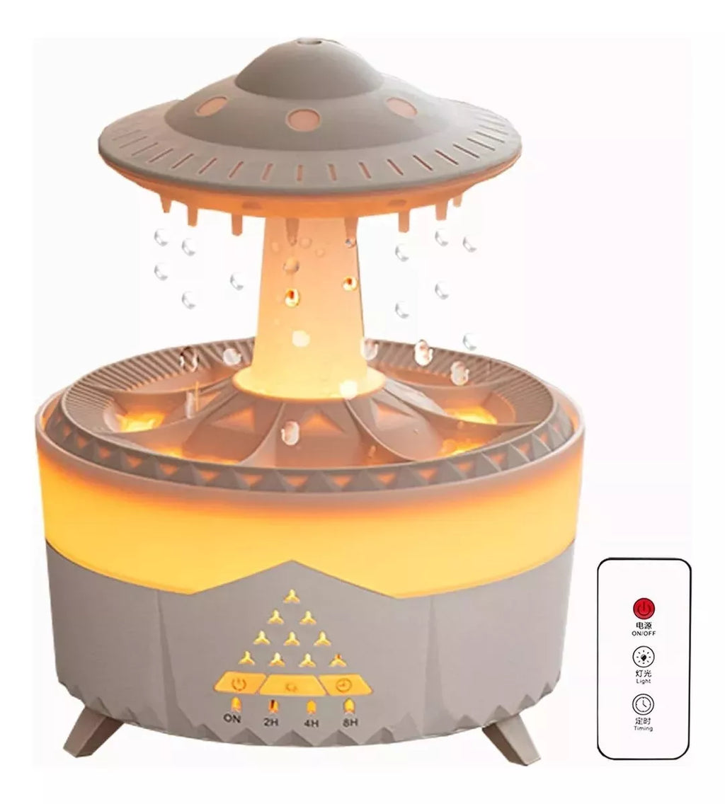 RainGlow 350ml - Humidificador con Efecto Lluvia y Luces LED🛒✨